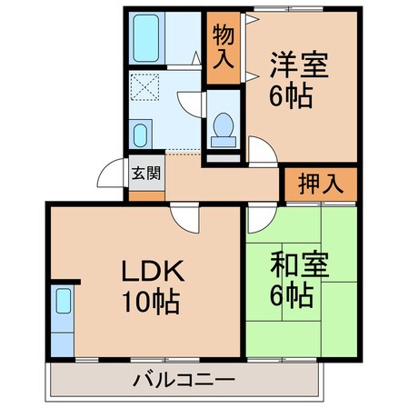 マンションニューハマⅢA棟の物件間取画像